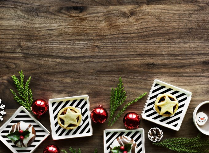 Wallpaper Christmas, New Year, toys, fir tree, cake, 5k, Holidays 5762211566
